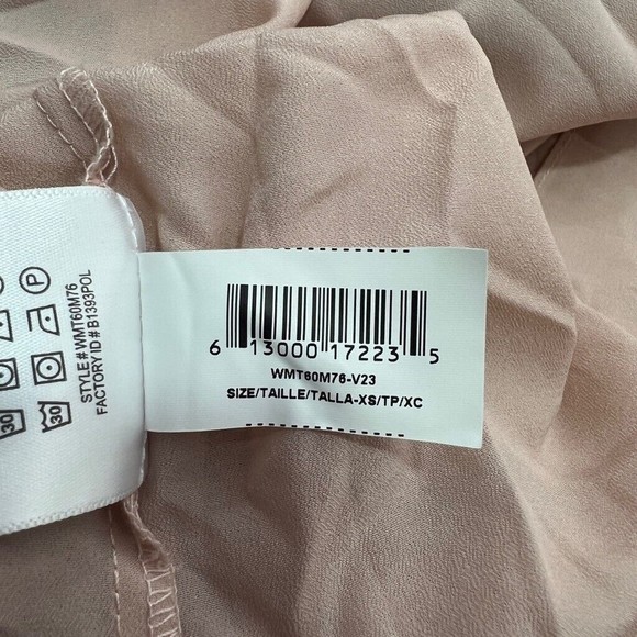 BCBGeneration Womens A Line Dress Pink Mini Patchwork Ruffle Sleeveless XS - Picture 7 of 7